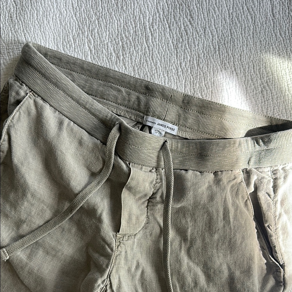 James Perse Beige Linen Pants